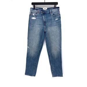 PISTOLA Presley Crossover High Rise Straight Jean Blue Wash 29